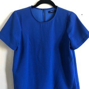 MADEWELL BLUE TOP BLOUSE S